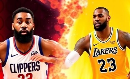 Getimg Battle Of La Ignites James Hardens Clippers Challenge Lebron James Dominant Lakers In High Stakes Showdown 1764166907