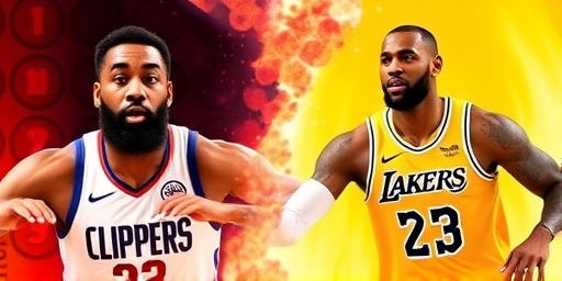 Getimg Battle Of La Ignites James Hardens Clippers Challenge Lebron James Dominant Lakers In High Stakes Showdown 1764166907