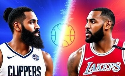 Getimg Battle Of La Ignites James Hardens Clippers Challenge Lebron James Lakers In High Stakes Showdown 1764171404