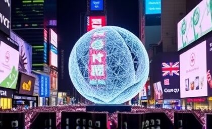 Getimg Times Squares New Constellation Ball Largest Ever With 5000 Waterford Crystals Lights Up Nyc New Years Eve 1764013451