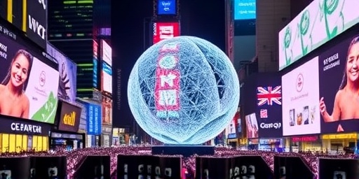 Getimg Times Squares New Constellation Ball Largest Ever With 5000 Waterford Crystals Lights Up Nyc New Years Eve 1764013451